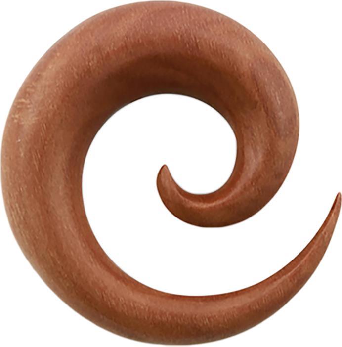 Star Piercing Dehnspirale aus Sawoholz (ohne Messing, Organisch)