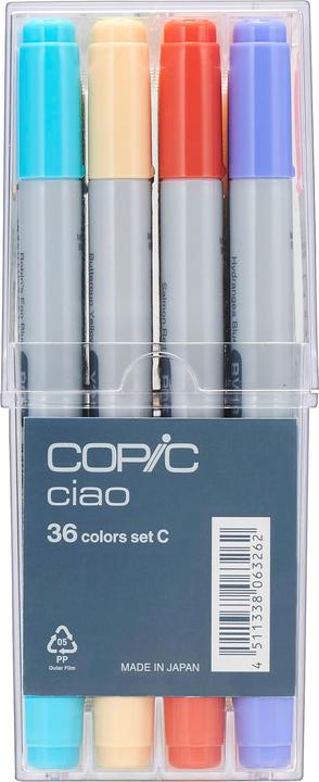 Actual product image Copic Ciao 36 Set C (Multicoloured, 36 x)