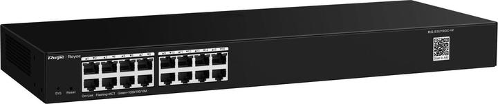 Immagine prodotto Ruijie Smart Switch Gigabit a 16 porte, 16 porte RJ45 Gigabit, case in acciaio montabile a rack da 19 (16 Porti)