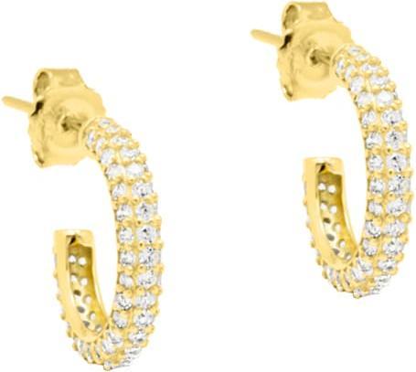 Immagine prodotto Candy Orecchini a cerchio Orsen, argento 925, placcati oro (Argento 925, Placcato oro 18k)