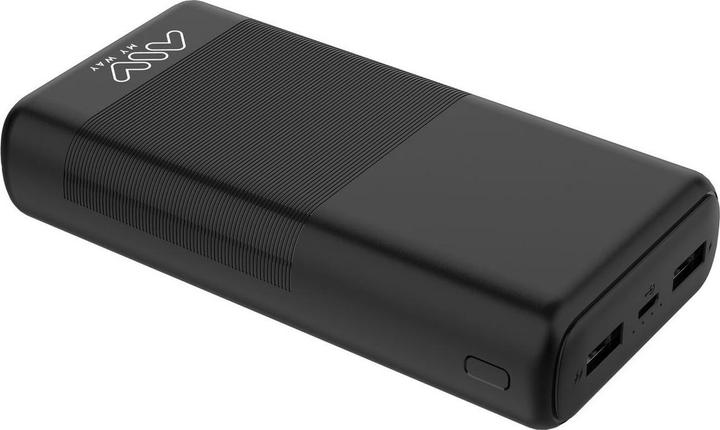 Produktbild My Way MYWAY POWERBANK 2 USB 20 000mAh NOIR (20000 mAh, 10 W, 74 Wh)