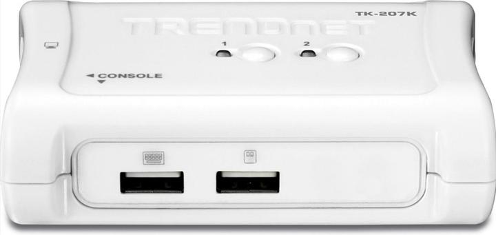 Actual product image Trendnet 2-Port USB KVM Switch w/Kit