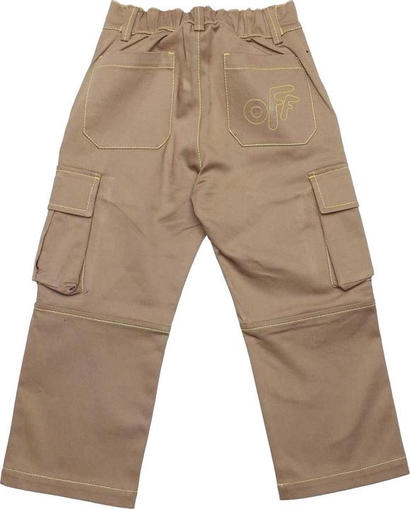 Actual product image Off Childrens/Kids Drill Rounded Cargo Trousers (128)