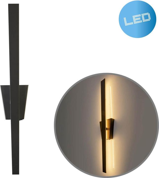 Image du produit Näve Applique LED Trevor noir H : 62cm (784 lm)