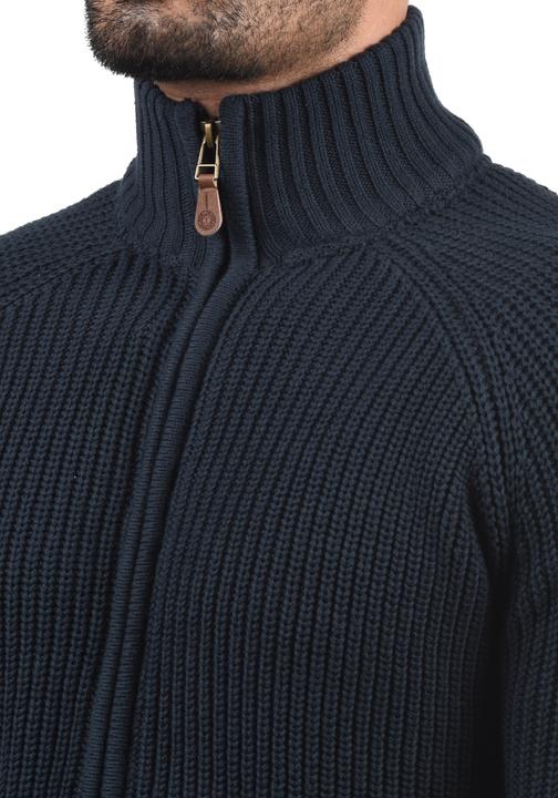 Immagine prodotto Solid Xenos Cardigan Giacca In Maglia Grossa Maglieria Da Uomo Con Collo Alto In Cotone 100% (XXL)