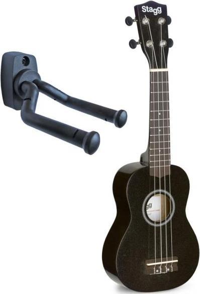 Actual product image Stagg US-NIGHT Soprano Ukulele with Bag with Wall Holder (Soprano, Soprano)