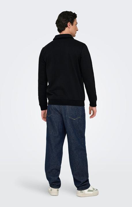 Actual product image Only & Sons Onsdavid Reg Half Zip Sweat (M)