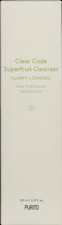 Actual product image Purito Clear Code Superfruit Cleanser (Foam, 150 ml)