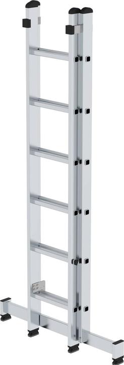 Produktbild Munk Sprossen-Schiebeleiter 2-teilig mit nivello-Traverse 2x10 Sprossen (Anlegeleiter, 306 cm)