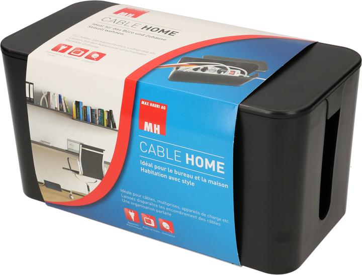 Image du produit Max Hauri Kit de gestion des câbles avec boîte à câbles et bloc multiprises