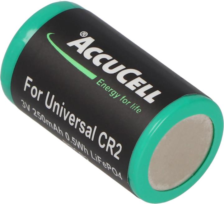 Produktbild AccuCell Akku CR2, CR-2 (1 Stk., CR2, 250 mAh)