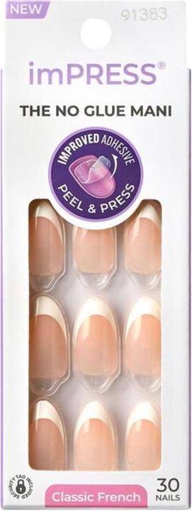 Actual product image KISS ImPress Classic French Everlasting (Artificial nails)