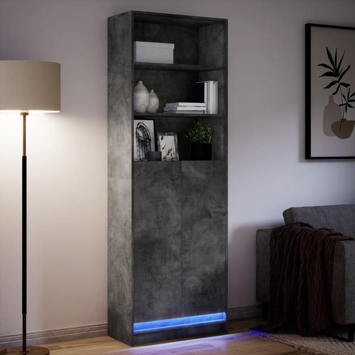 Produktbild VidaXL Highboard mit LED-Beleuchtung (69 x 32.5 x 200 cm)