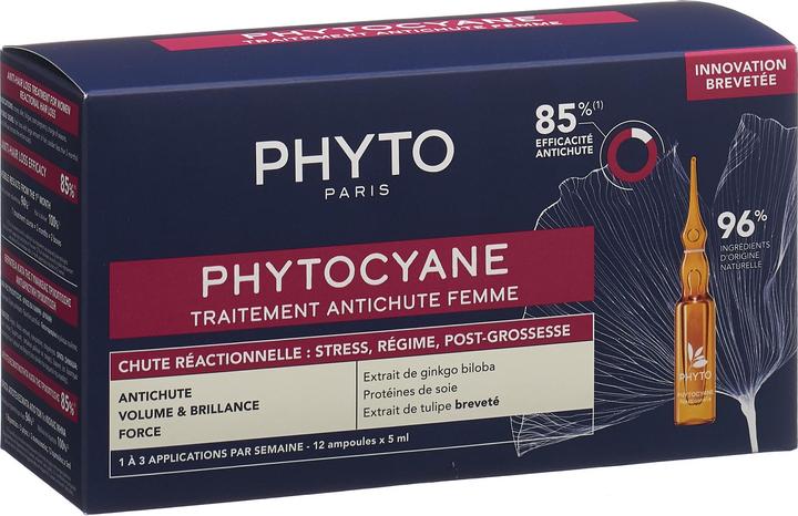 Phyto Phytocyane Women Reac französisch 12 Fl 5 ml (Haarpflege set)