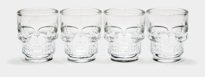 Immagine prodotto Kikkerland Skull Shot (5.88 dl, 4 x, Bicchiere di vetro)