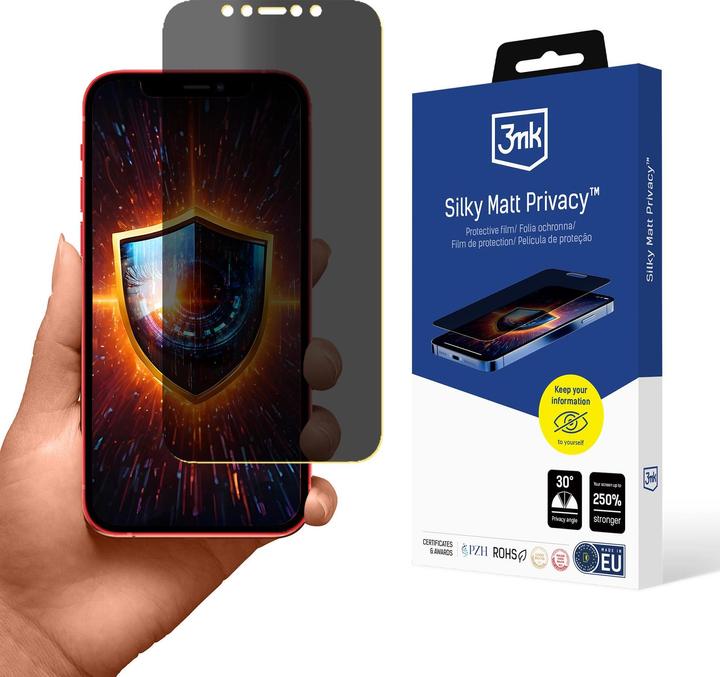 Produktbild 3MK Folia ochronna prywatyzujÄ ca matowa Silky Matt Privacy na Apple iPhone 12 (Display)