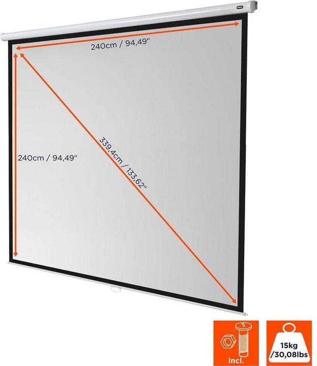 Actual product image Celexon Roller blind Economy, screen, 1:1 (133.86", 1:1)