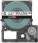 Immagine prodotto Epson Trasparente opaco/nero 24 mm LK-6TBJ (2.40 cm, Trasparente)