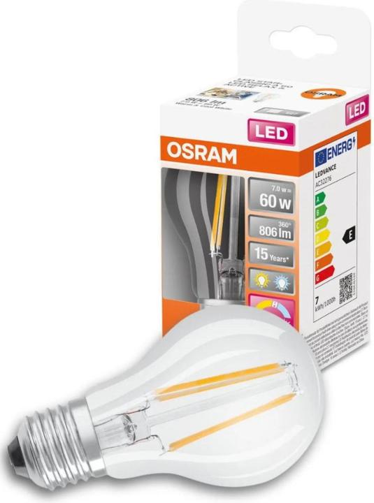 Actual product image Osram Superstar Classic A (E27, 7 W, 806 lm, 1 x, E)