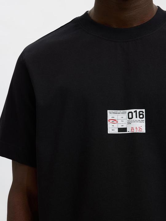 Actual product image Selected Homme Regular Fit Print T-Shirt mit Rundhalsausschnitt (L)