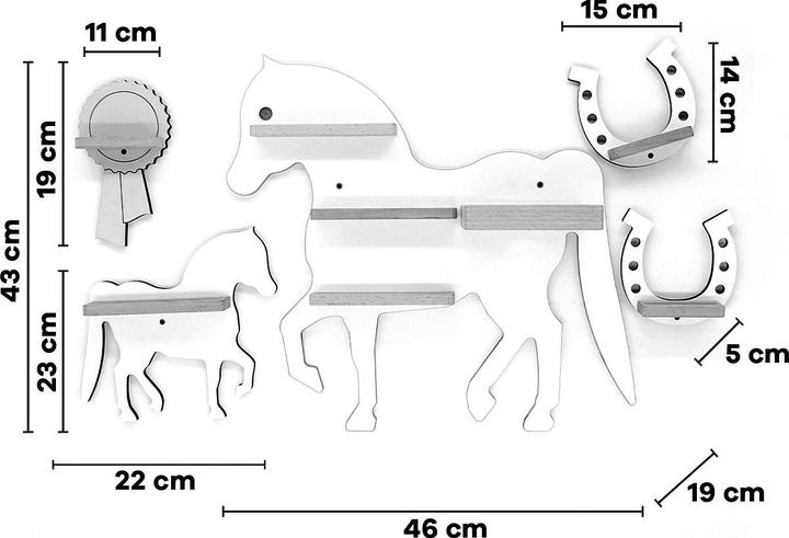 Actual product image VCM Shelf animal horse children Toniebox Tonies