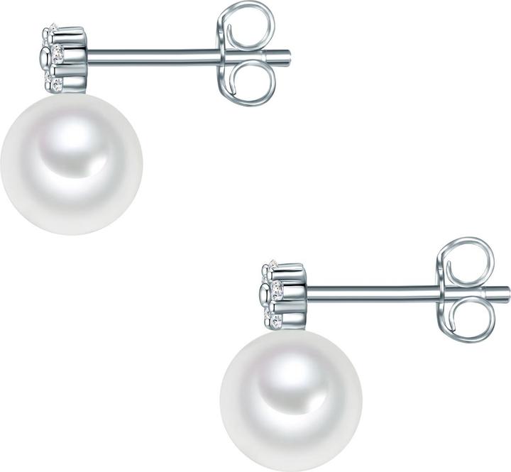 Immagine prodotto Valero Pearls Perla d'acqua dolce d'argento con zirconia cubica - 32370 (Argento)