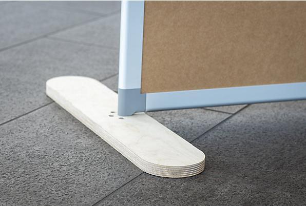 Image du produit smiT Cloison NATURAL, l x p 1250 x 500 mm, avec carton gaufré, hauteur 1850 mm.