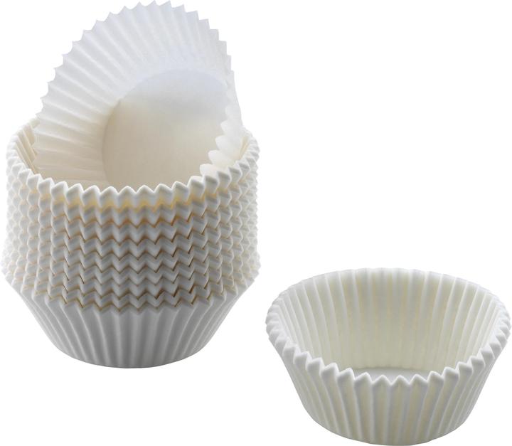 Productafbeelding Kaiser Creativ Mini Muffin Papieren Bekers 200 stuks wit 4,5cm (4.50 cm)