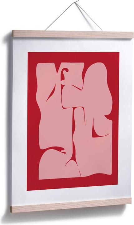 Actual product image Trenddeko Abstract Red (30 x 40 cm)