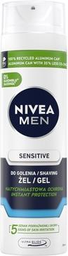 Actual product image NIVEA MEN Men Sensitive Shave Gel Soothing - 200ML (200 ml, Shaving gel)