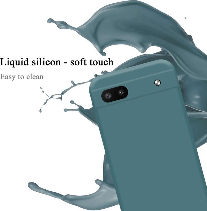 Actual product image Cadorabo Bumper Case for Google PIXEL 6A TPU Liquid Silicone Cover for Google PIXEL 6A (Google Pixel 6a)