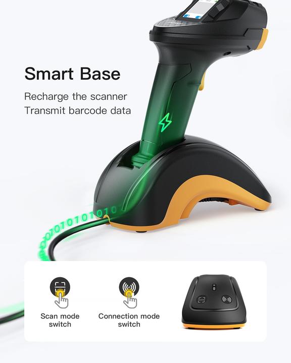 Actual product image Inateck Barcodescanner Pro 8 black (Pro 8 black)