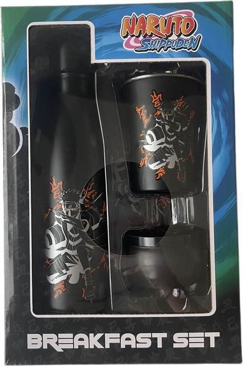 Image du produit Lyo Naruto Shippûden - Coffret cadeau (Sceau Kyubi) : bouteille d'eau en métal isotherme 500ml, verre et (0.50 l)