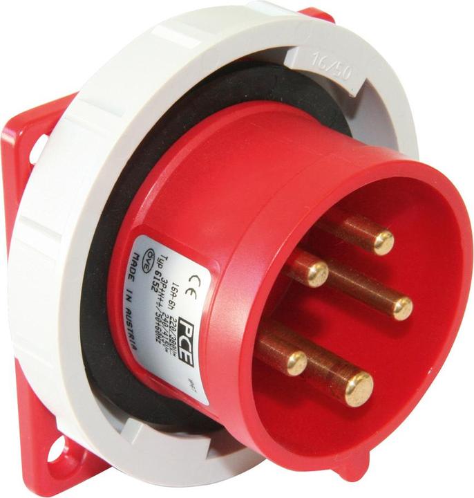 Actual product image PCE 6132-6 Attachment plug straight 16A 3p 6h IP67