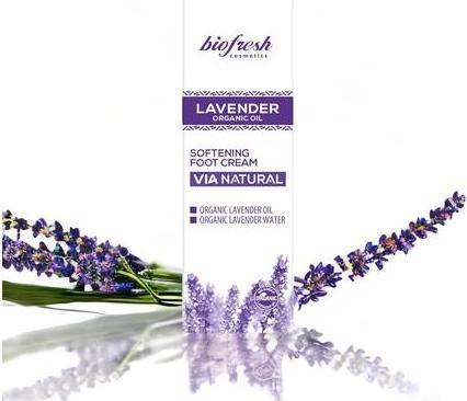 Produktbild Biofresh Cosmetics Via Natural Lavender Foot Cream with Lavender Oil and Creatine 75ml (Fussdeodorant & -puder, 75 ml)