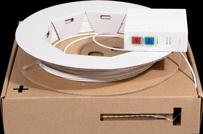 Produktbild LogiLink FTTH Spleiábox, 2x SC/APC, 50 m Verlegekabel, weiá (Spleissbox)