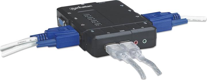 Image du produit Manhattan Commutateur KVM compact à 4 ports