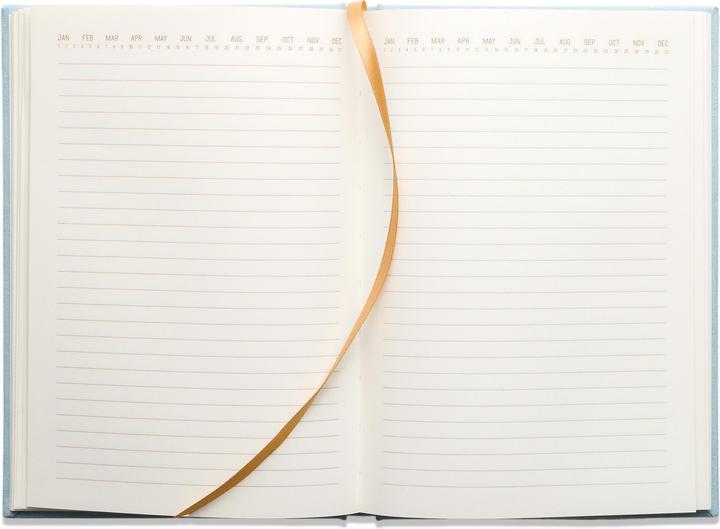 Productafbeelding Designworks Suède stoffen dagboek met harde kaft W/Pocket Aartsstip blauw (Rijen, Hardcover)