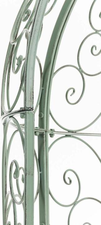 Produktbild Swisshandel24 Halbpavillon Rosie mit Sitzbank, antik-grün (58 cm, 120 cm)