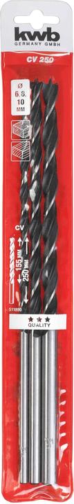 Actual product image kwb Beam drill set twist drill (6 mm, 8 mm, 10 mm)
