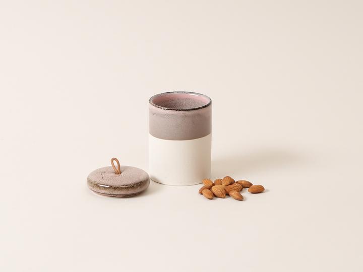 Actual product image Esmée Stone Cannister (7.5 x 7.5 x 10.5 cm)