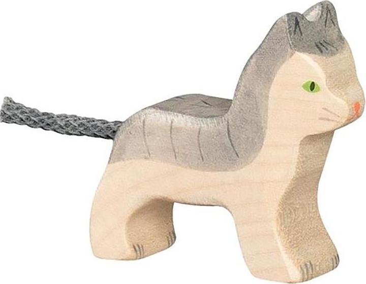 Produktbild Holztiger Katze, klein, grau