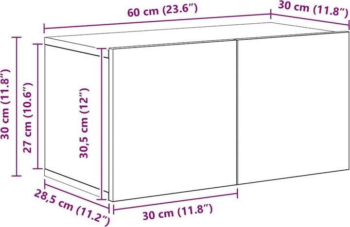 Produktbild VidaXL Würfelregale (80 x 30 x 30 cm)