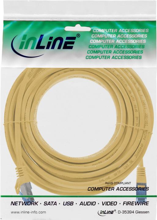 Produktbild InLine Patchkabel (S/FTP, CAT6a, 10 m)