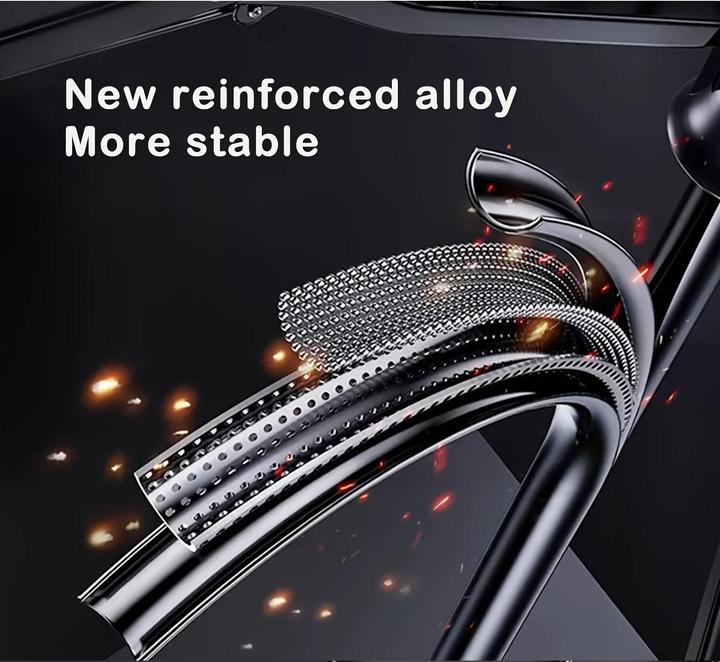 Actual product image Alopini Portable large automatic umbrella with buckle for both sunny and rainy days
