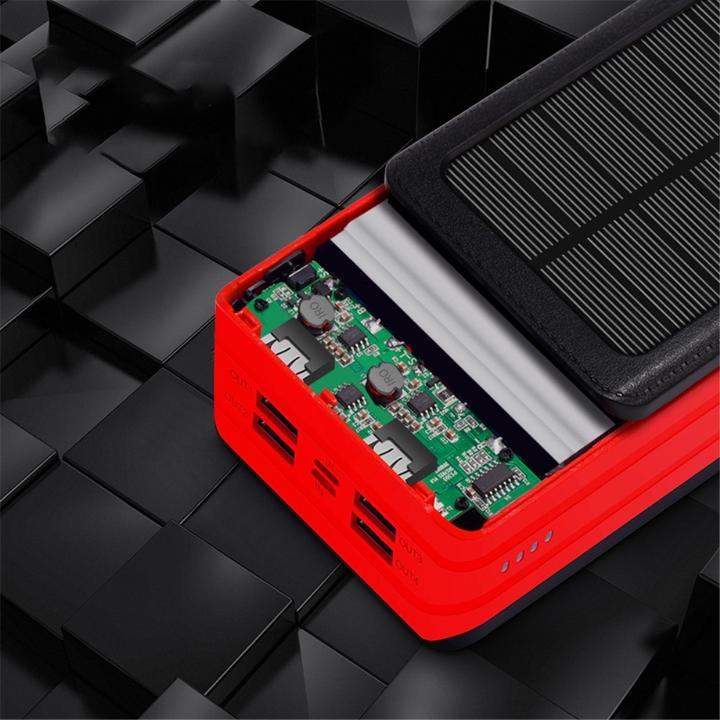 Immagine prodotto Apfelkiste Powerbank solare da esterno LED 4x USB A (50000 mAh, 185 Wh)