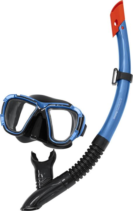 Actual product image Bestway Hydro-Pro BlackSea Snorkel & Fin Set, Adult, Half face mask, Tempered glass, Assorted colour