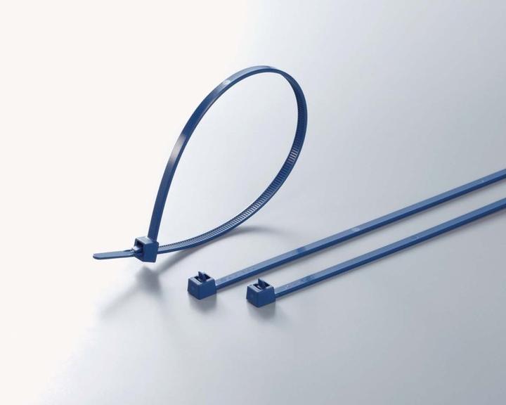 Image du produit HellermannTyton Collier de serrage 250x4,6mm bleu (Serre-câbles en plastique, 250 mm, 100 pcs)