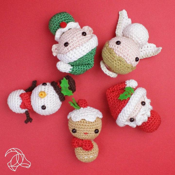 Produktbild Hardicraft Mini Weihnachtsmann - Häkelset