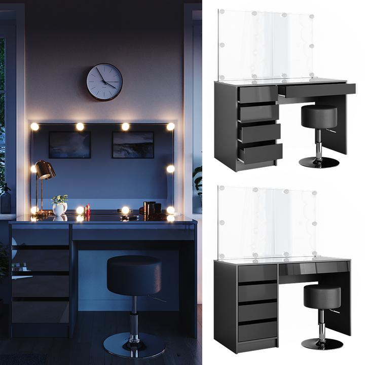 Actual product image Vicco Sherry with stool and lighting (55 x 75 x 120 cm)